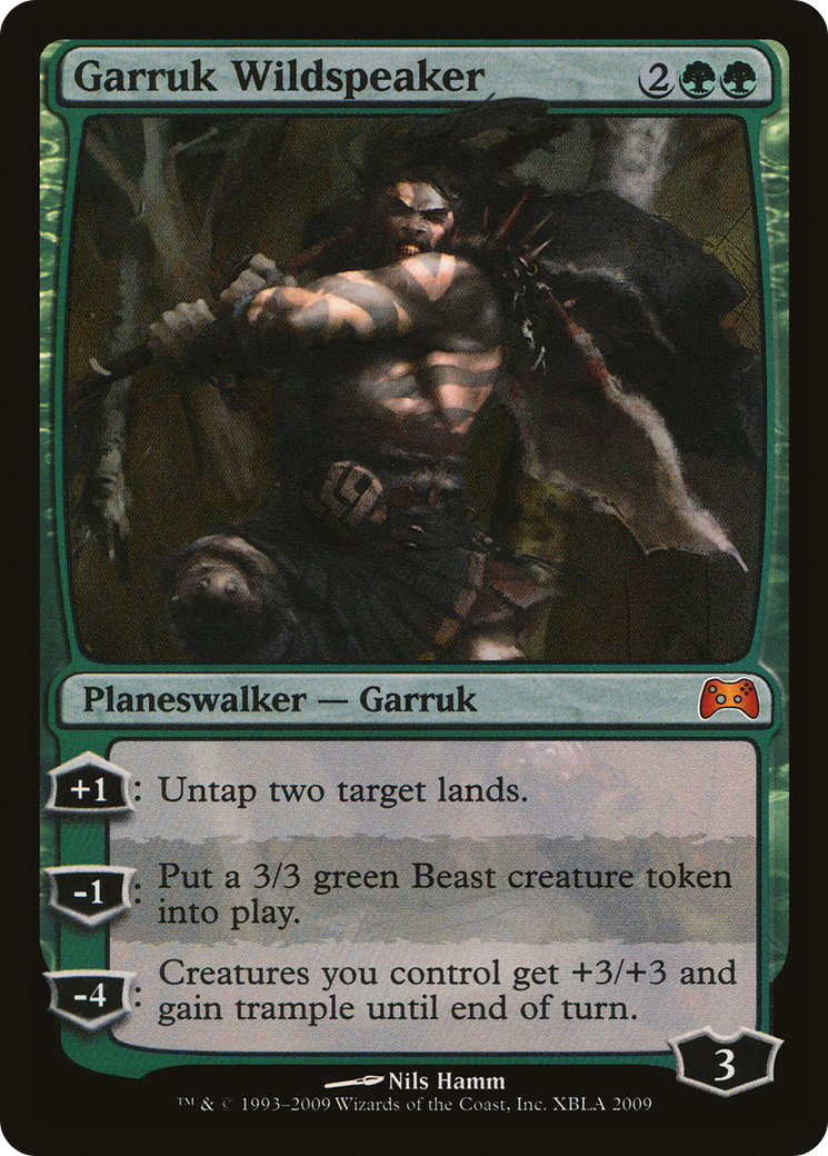 Garruk Wildspeaker (001) Foil - Duels of the Planeswalkers 2009 Promos