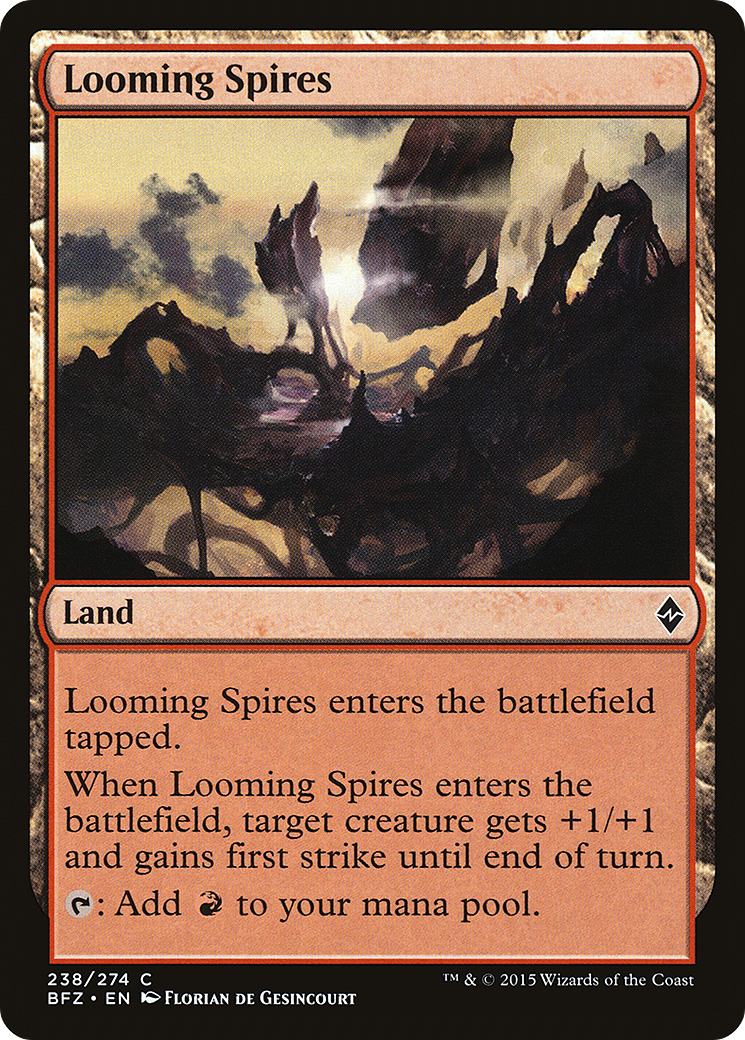 Looming Spires (238) Foil - Battle for Zendikar