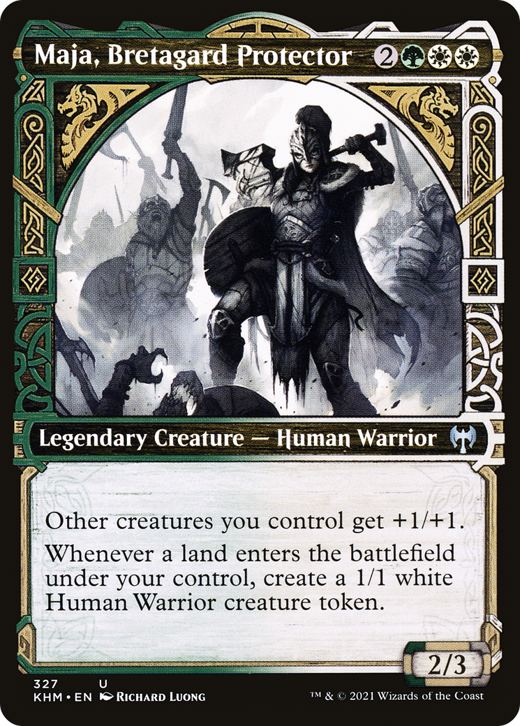 Maja, Bretagard Protector (Showcase) (327) Foil - Kaldheim