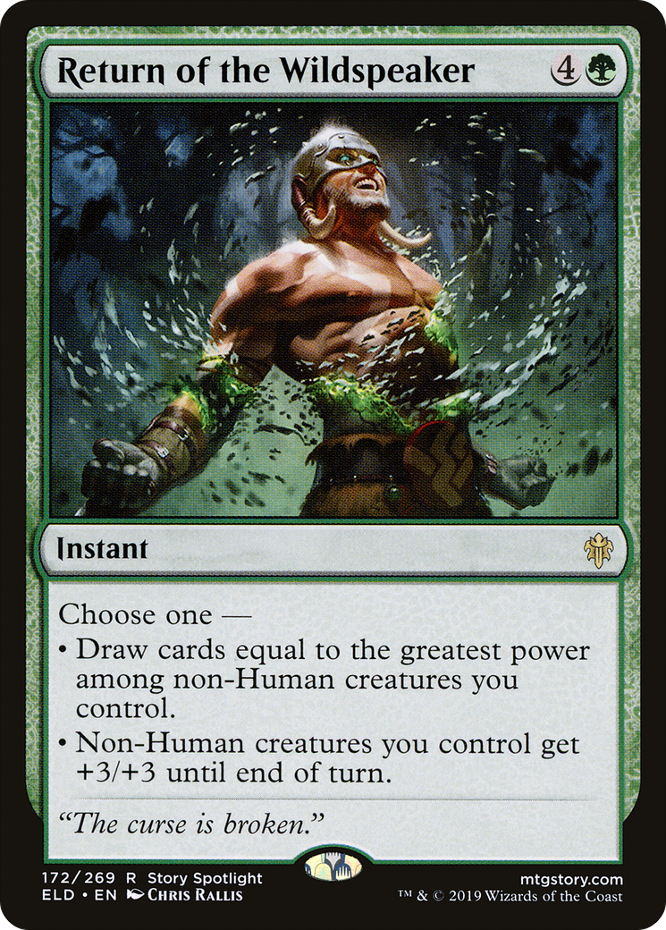 Return of the Wildspeaker (172) Foil - Throne of Eldraine
