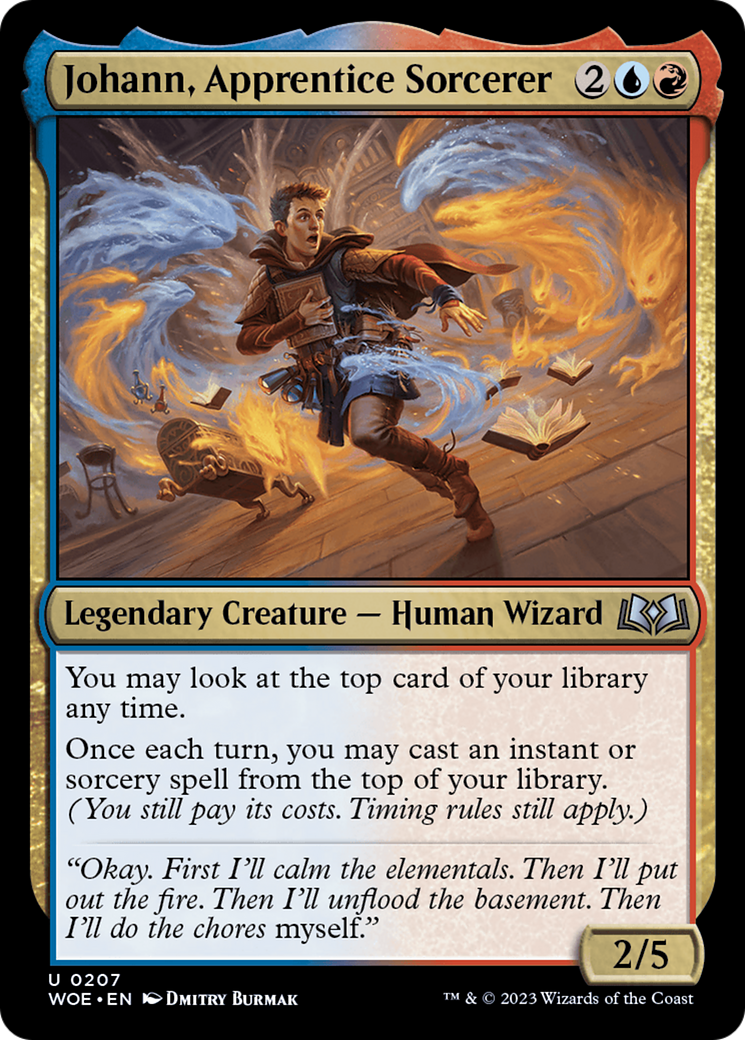 Johann, Apprentice Sorcerer (207) Foil - Wilds of Eldraine