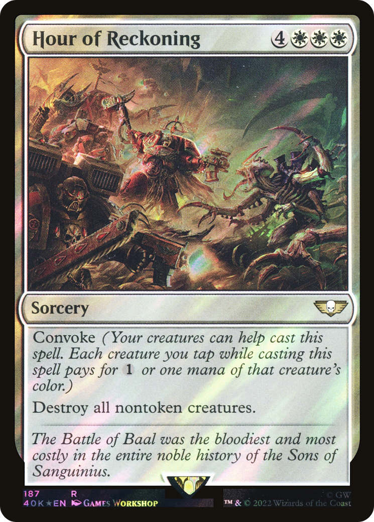 Hour of Reckoning (187) Surge Foil - Warhammer 40,000 Commander