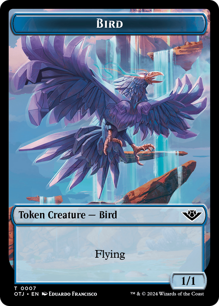 Bird // Plot Double-Sided Token [Outlaws of Thunder Junction Tokens] | Silver Goblin