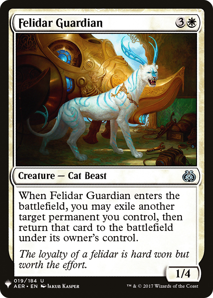 Felidar Guardian (AER-19) - The List