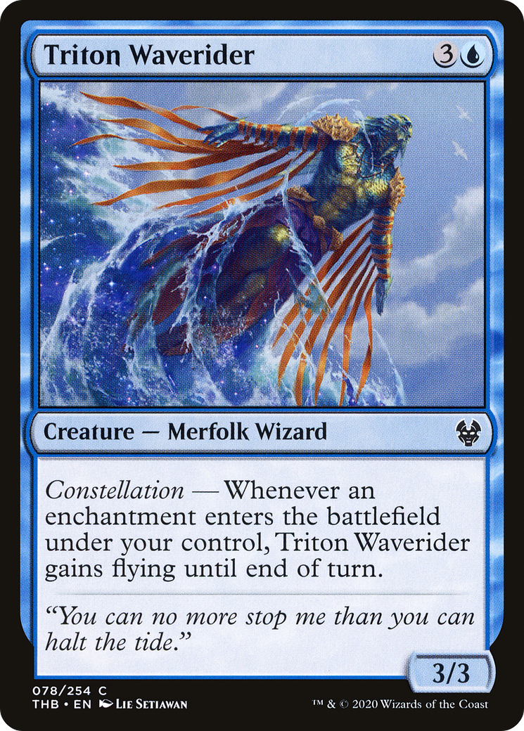 Triton Waverider (078) Foil - Theros Beyond Death