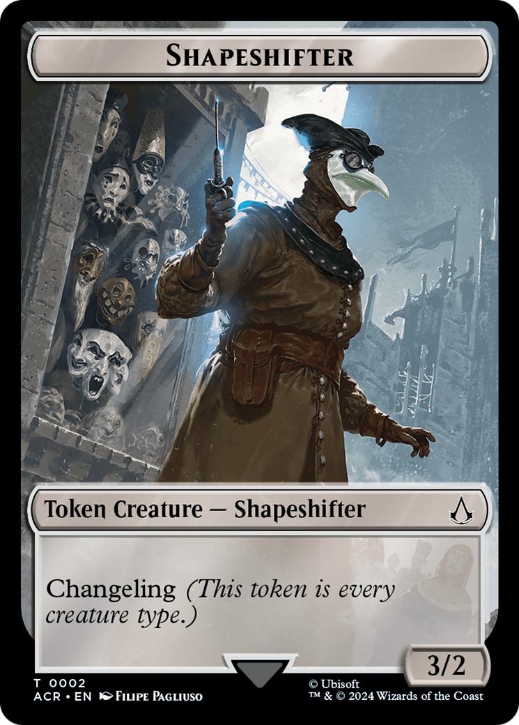 Assassin // Shapeshifter Double-Sided Token [Assassin's Creed Tokens] | Silver Goblin