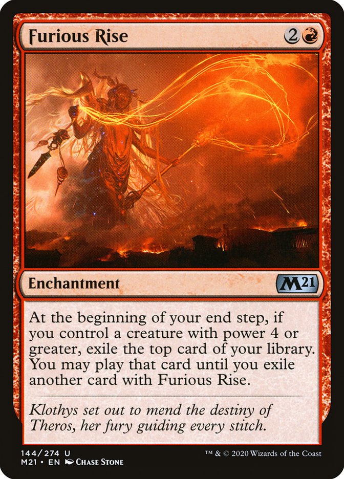 Furious Rise [Core Set 2021] | Silver Goblin