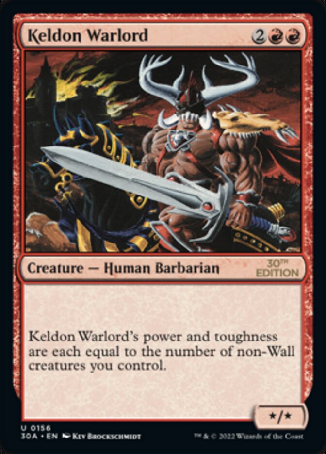 Keldon Warlord (156) - 30th Anniversary Edition