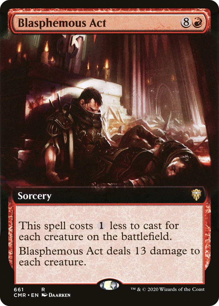 Blasphemous Act (Extended Art) (661) - Commander Legends