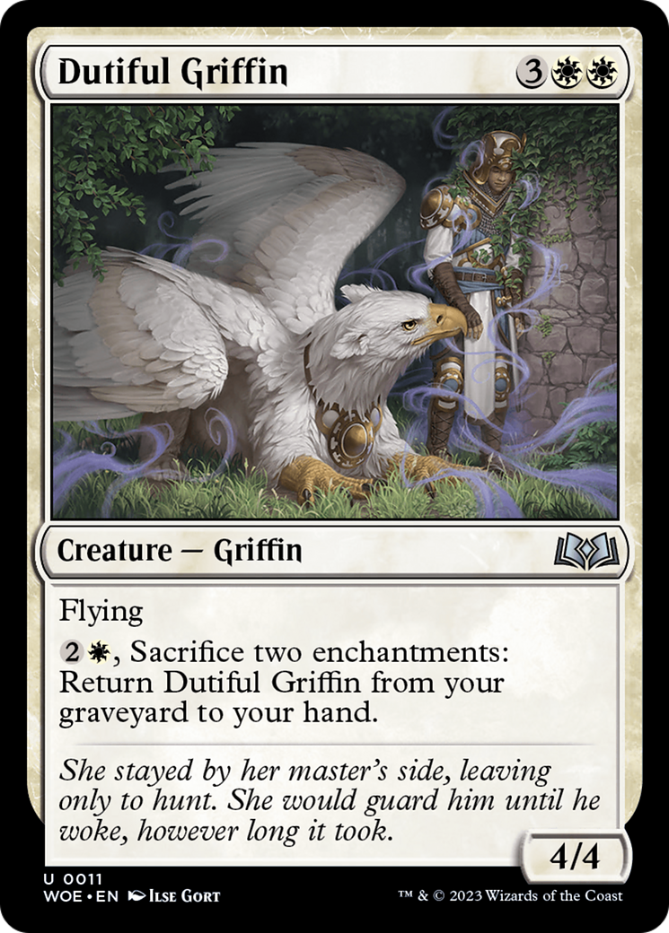 Dutiful Griffin (011) Foil - Wilds of Eldraine