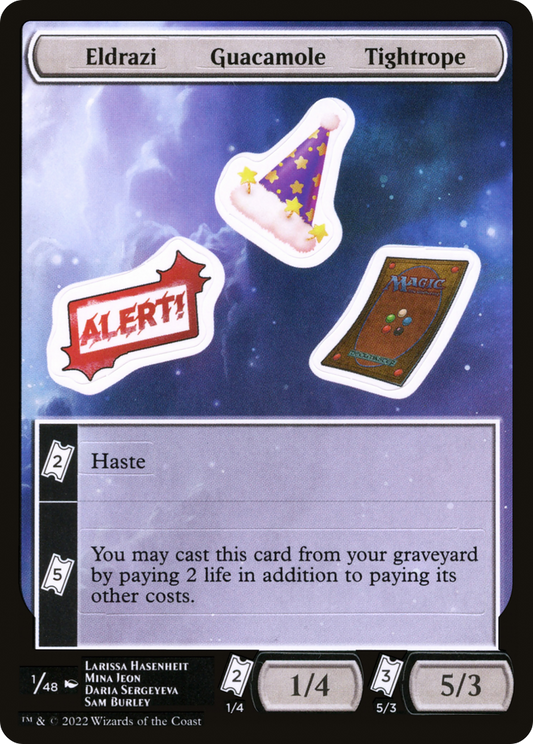 Eldrazi Guacamole Tightrope (001) - Unfinity Sticker Sheets