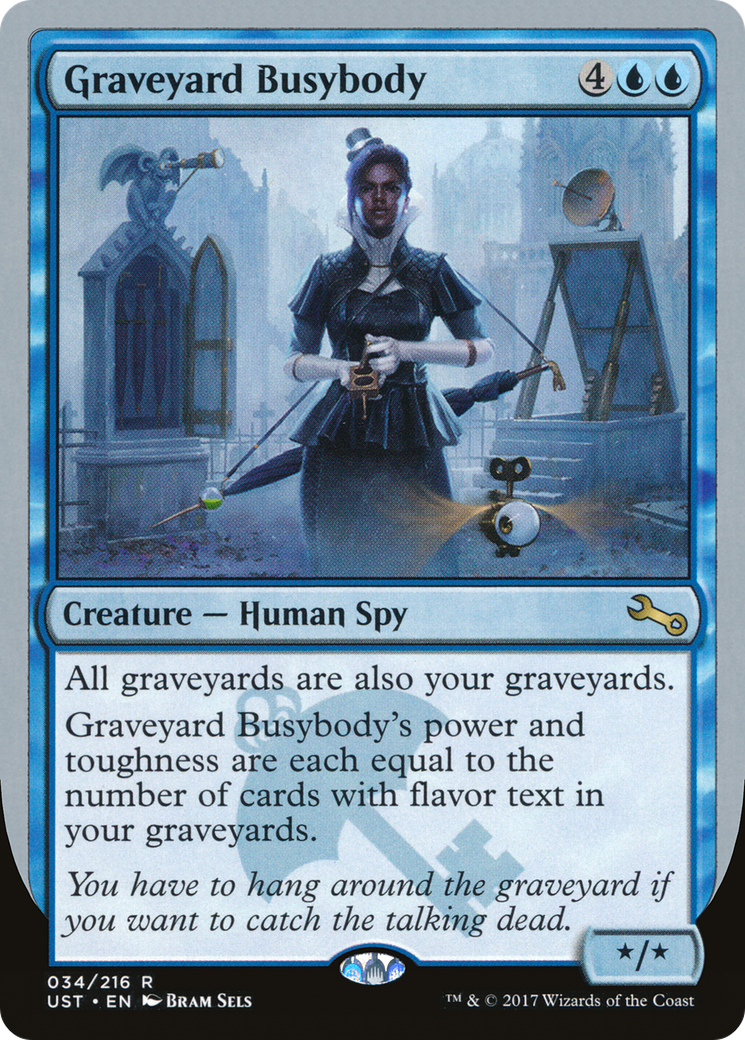 Graveyard Busybody (034) Foil - Unstable