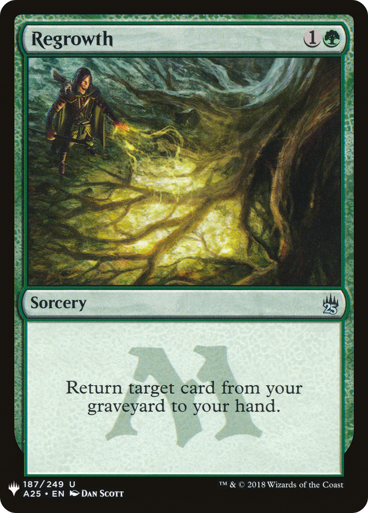 Regrowth (A25-187) - The List