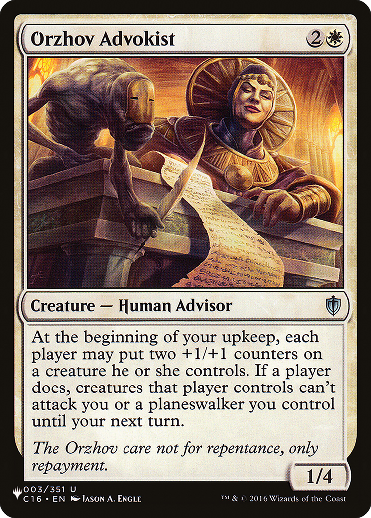 Orzhov Advokist (C16-3) - The List