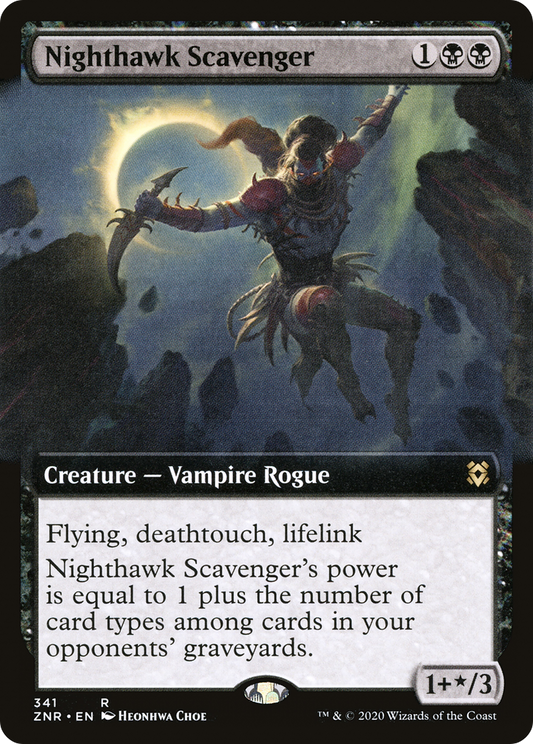 Nighthawk Scavenger (Extended Art) [Zendikar Rising] Foil