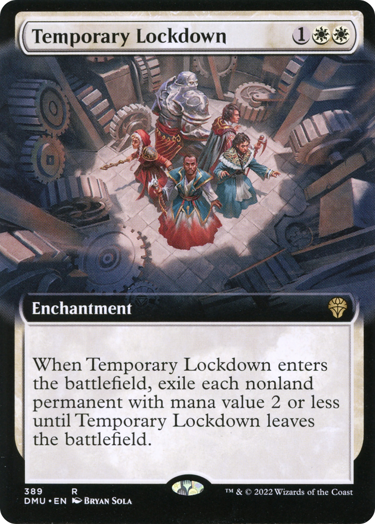 Temporary Lockdown (Extended Art) [Dominaria United] Foil