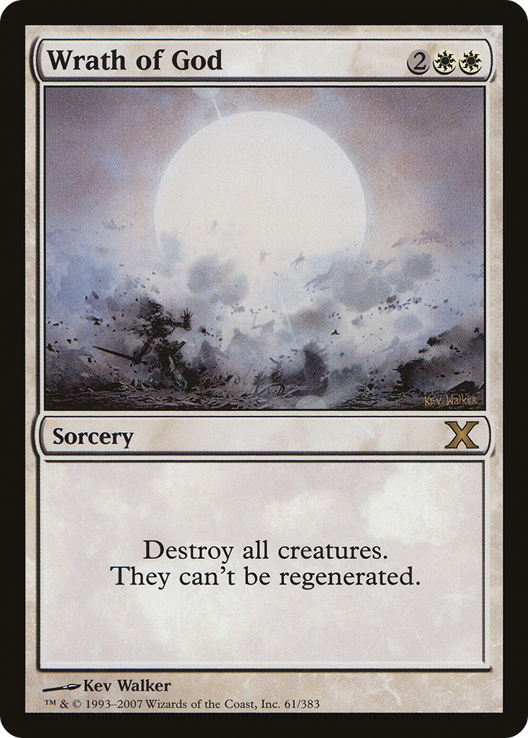 Wrath of God (061) Foil - Tenth Edition