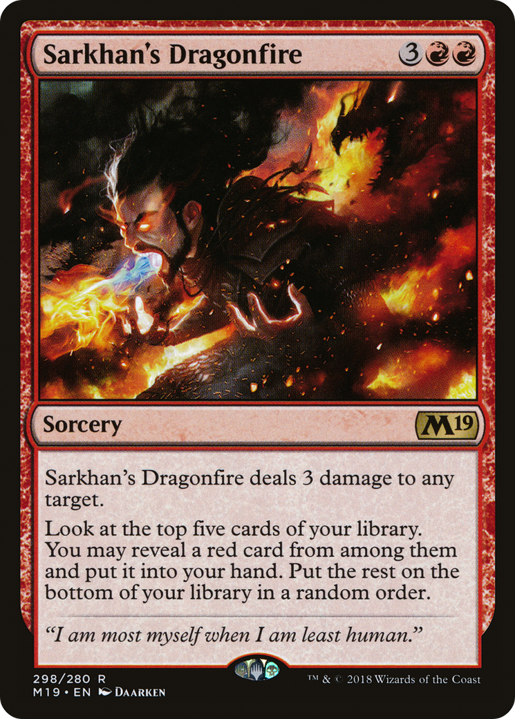 Sarkhan's Dragonfire (298) - Core Set 2019