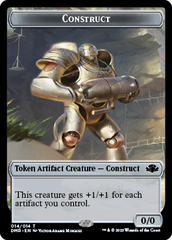 Zombie // Construct Double-Sided Token [Dominaria Remastered Tokens] | Silver Goblin