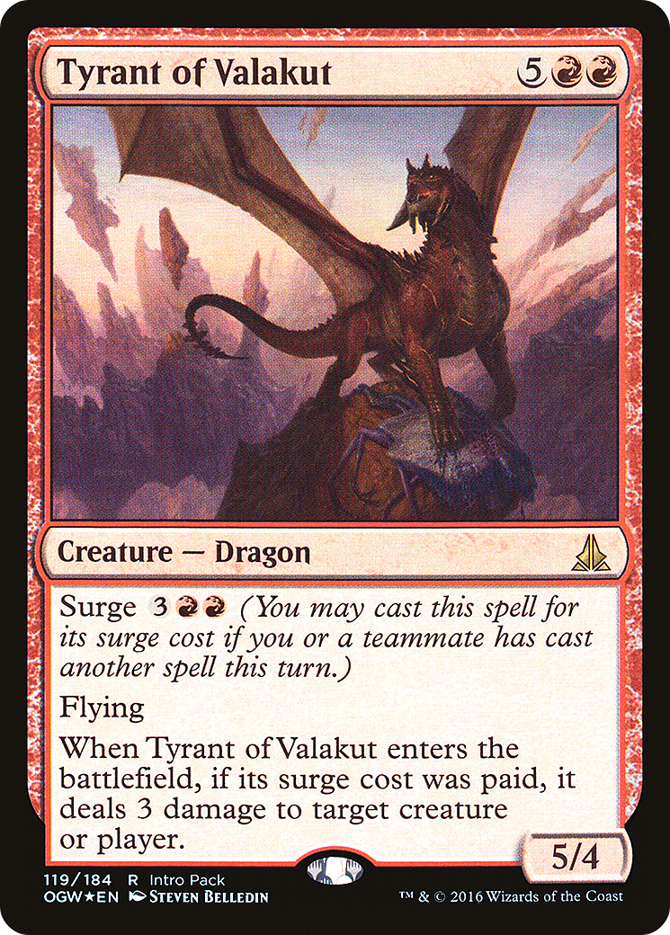 Tyrant of Valakut (119) Foil - Oath of the Gatewatch Promos