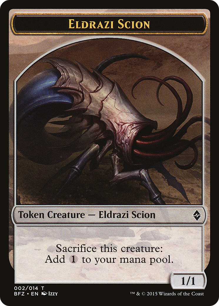 Eldrazi Scion Token (002/014) [Battle for Zendikar Tokens] | Silver Goblin