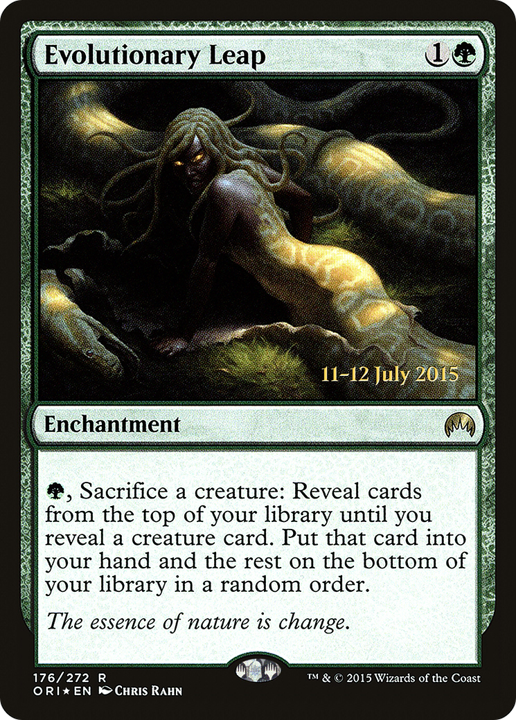 Evolutionary Leap [Magic Origins Prerelease Promos] | Silver Goblin