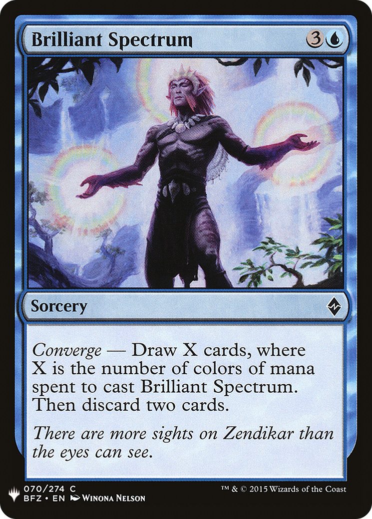 Brilliant Spectrum (BFZ-70) - The List