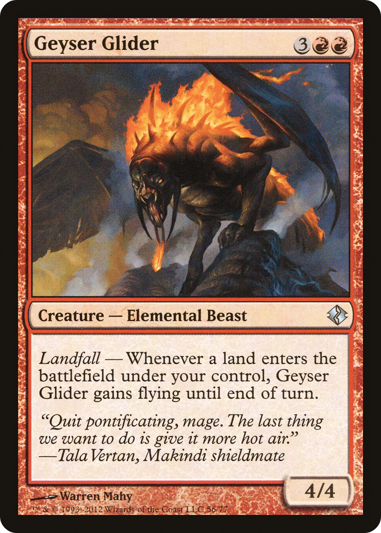 Geyser Glider (056) - Duel Decks: Venser vs. Koth