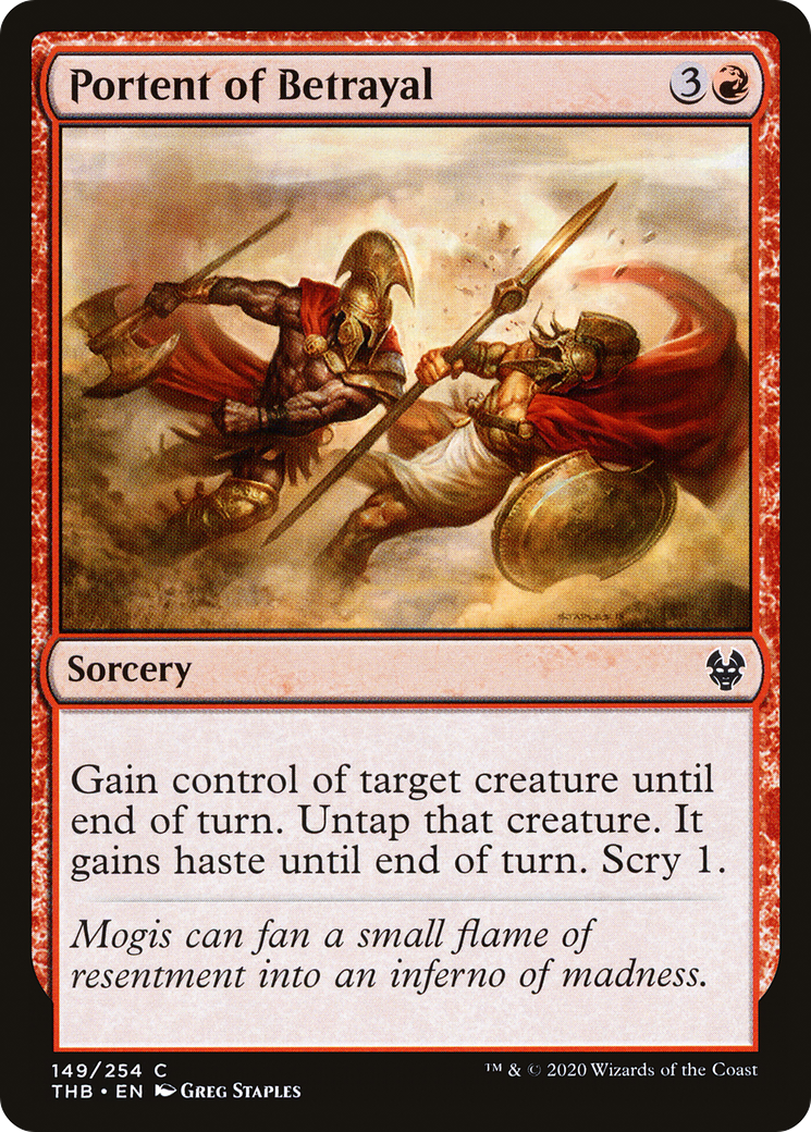 Portent of Betrayal (149) Foil - Theros Beyond Death