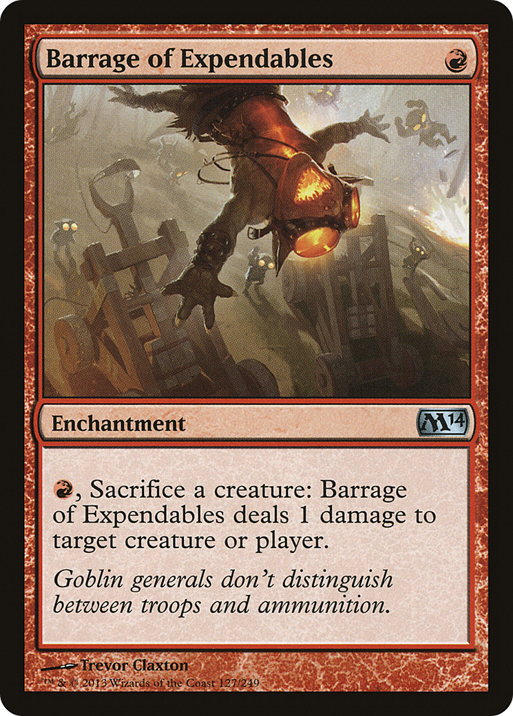 Barrage of Expendables (127) Foil - Magic 2014
