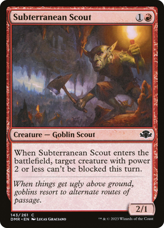 Subterranean Scout [Dominaria Remastered] Foil