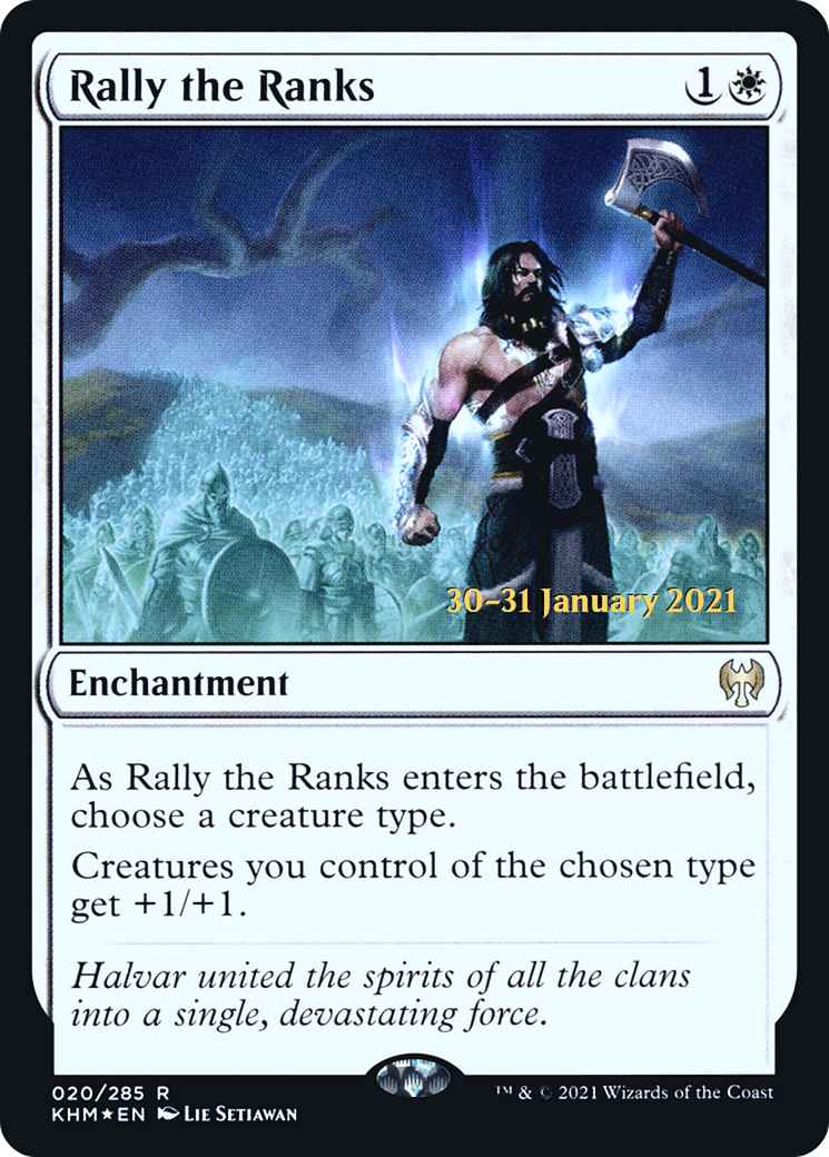 Rally the Ranks (20s) Foil - Kaldheim Promos