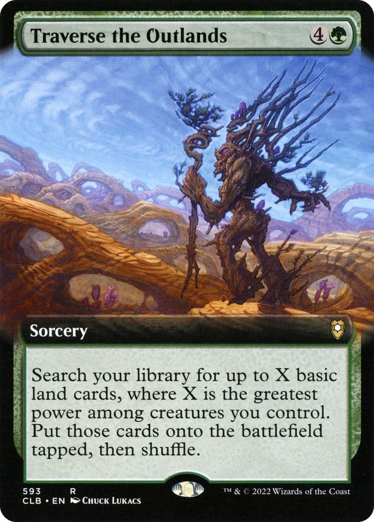 Traverse the Outlands (Extended Art) (593) - Commander Legends: Battle for Baldur's Gate