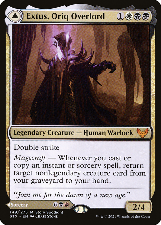 Extus, Oriq Overlord // Awaken the Blood Avatar (149) - Strixhaven: School of Mages