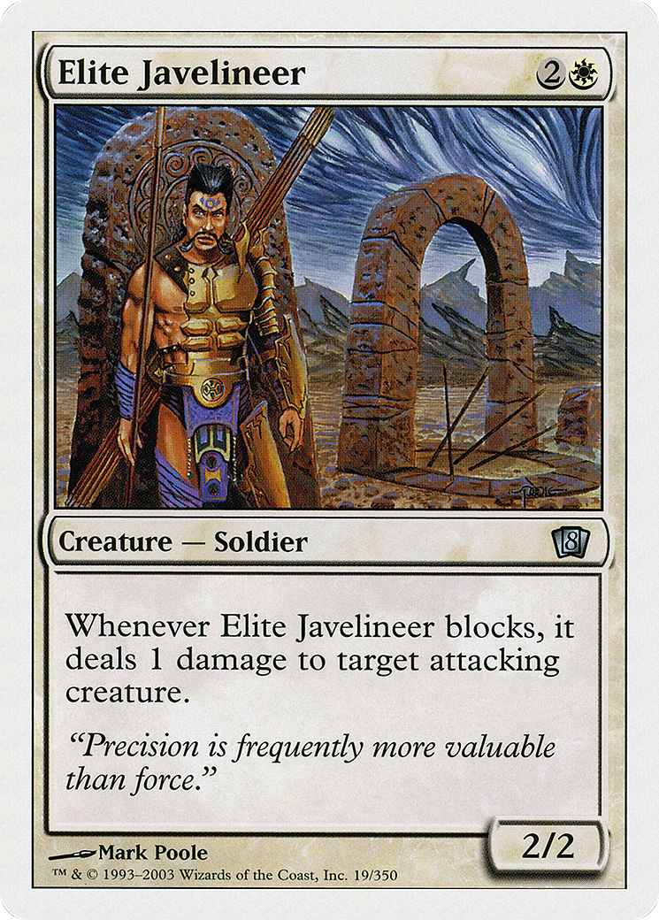 Elite Javelineer (019) Foil - Eighth Edition
