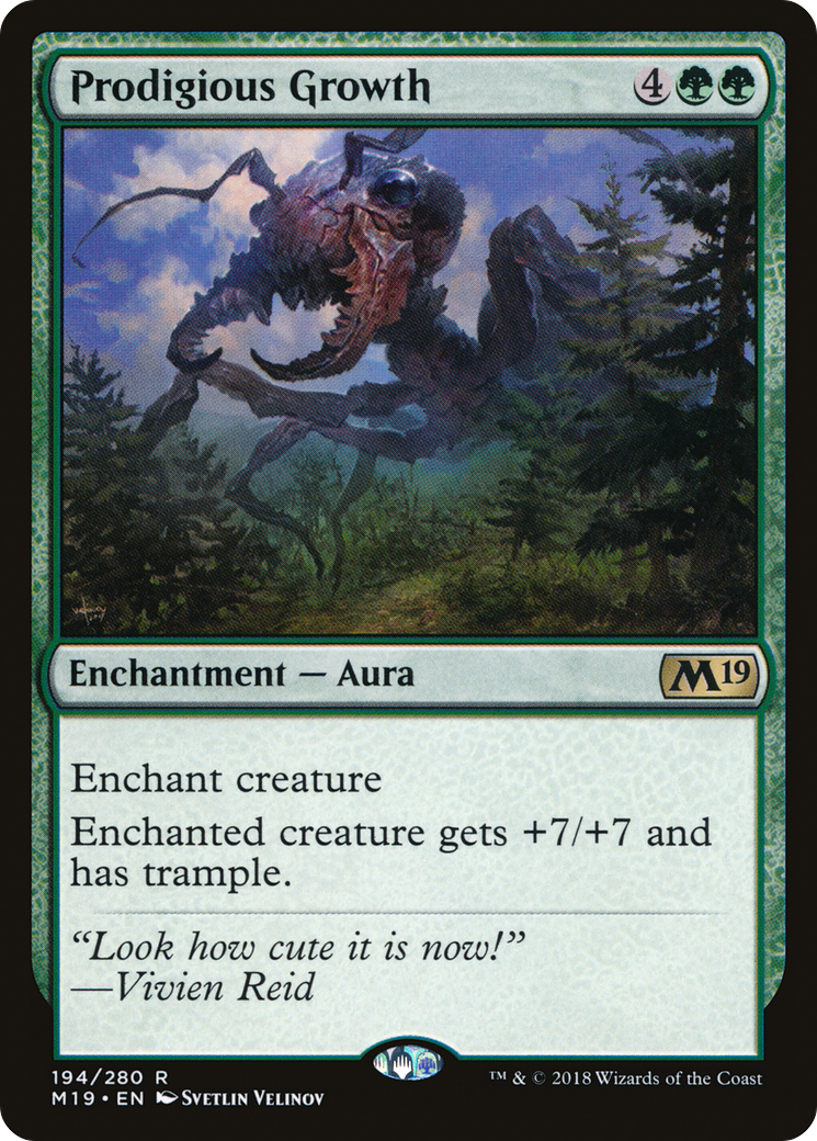 Prodigious Growth (194) Foil - Core Set 2019