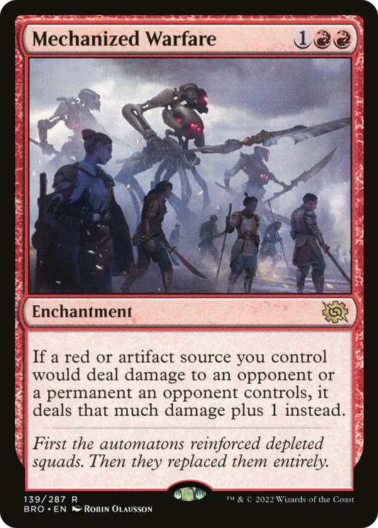 Mechanized Warfare [The Brothers' War] Foil