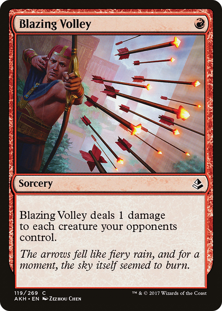 Blazing Volley (119) Foil - Amonkhet