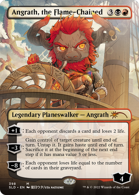 Angrath, the Flame-Chained (Borderless) (398) Foil - Secret Lair Drop