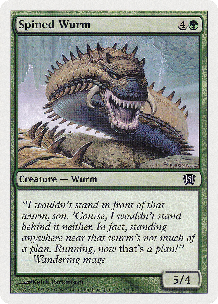 Spined Wurm (279) Foil - Eighth Edition
