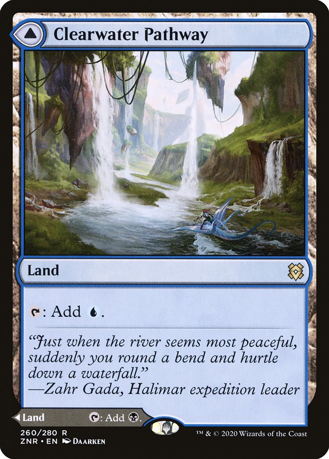 Clearwater Pathway // Murkwater Pathway (260) Foil - Zendikar Rising