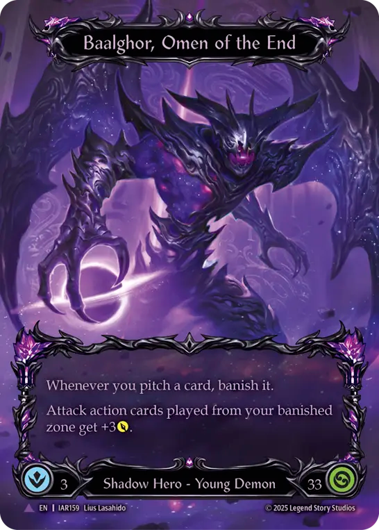Baalghor, Omen of the End (Marvel) (IAR159) Cold Foil - Omens of the Third Age