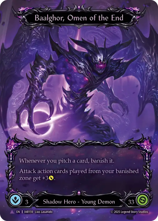 Baalghor, Omen of the End (Marvel) (IAR159) Cold Foil - Usurp the Shadow Throne