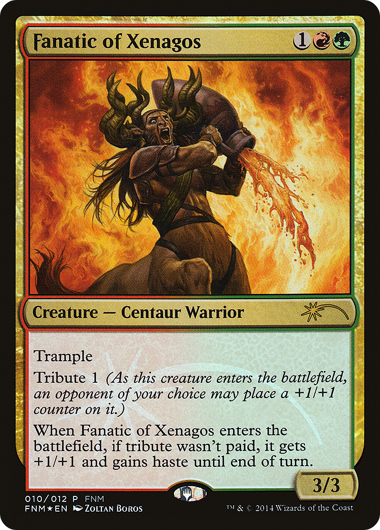 Fanatic of Xenagos (010) Foil - Friday Night Magic 2014