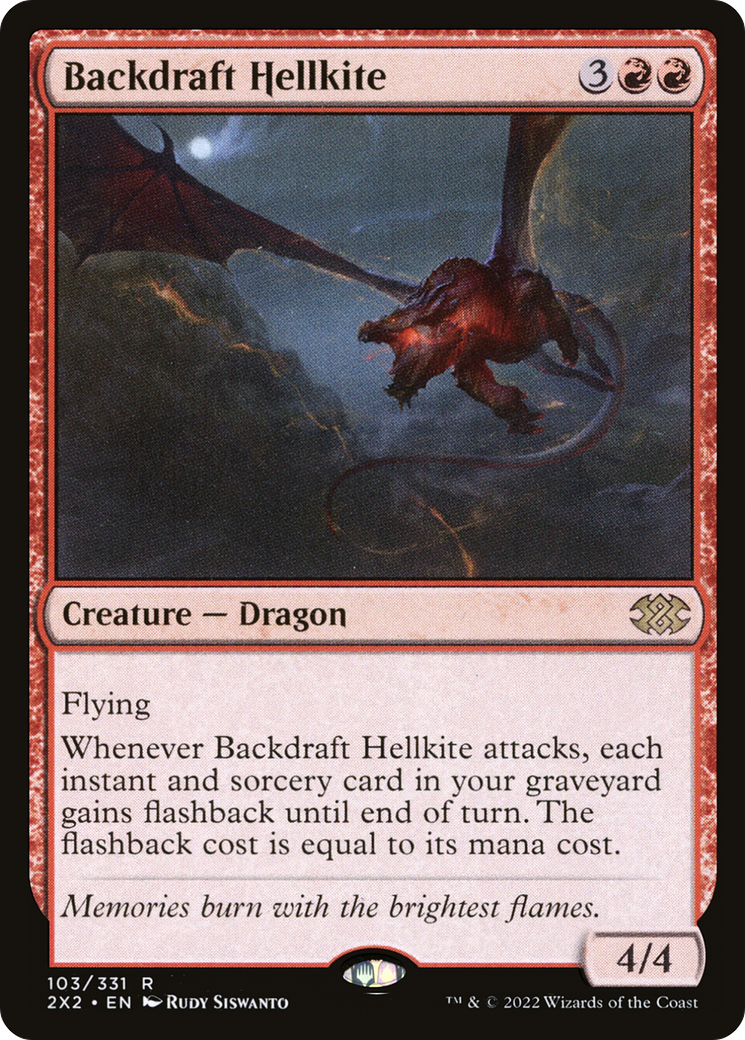 Backdraft Hellkite (103) Foil - Double Masters 2022