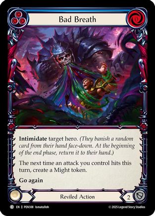 Bad Breath (Blue) (PEN308) Rainbow Foil - Compendium of Rathe