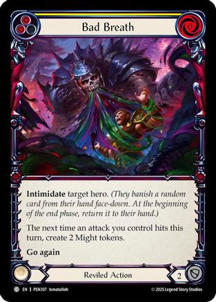 Bad Breath (Yellow) (PEN307) Rainbow Foil - Compendium of Rathe