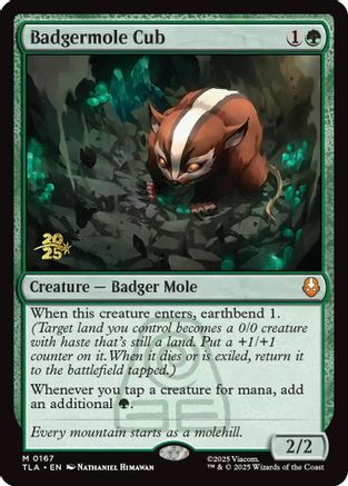 Badgermole Cub (Prerelease) (167) Foil - Avatar: The Last Airbender