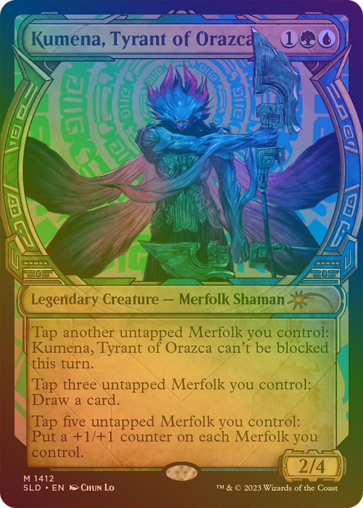 Kumena, Tyrant of Orazca (Rainbow Foil) [Secret Lair Drop Series] | Silver Goblin