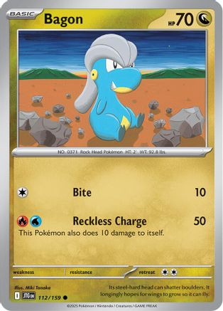 Bagon (112) Reverse Holofoil - Journey Together